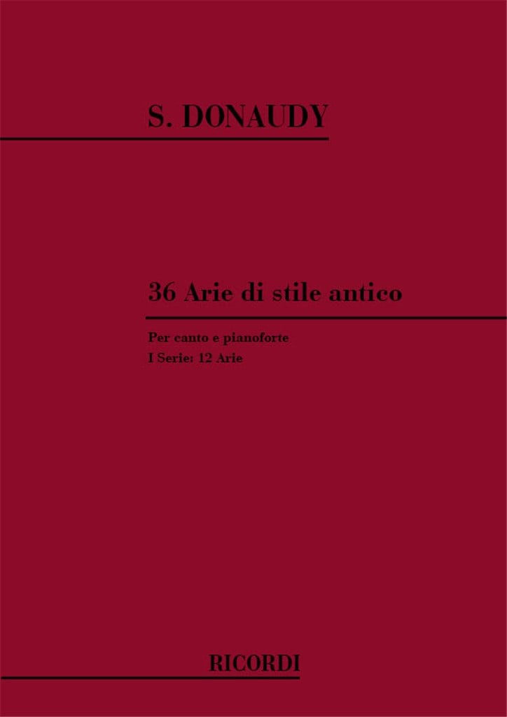 36 Arie Di Stile Antico I Serie